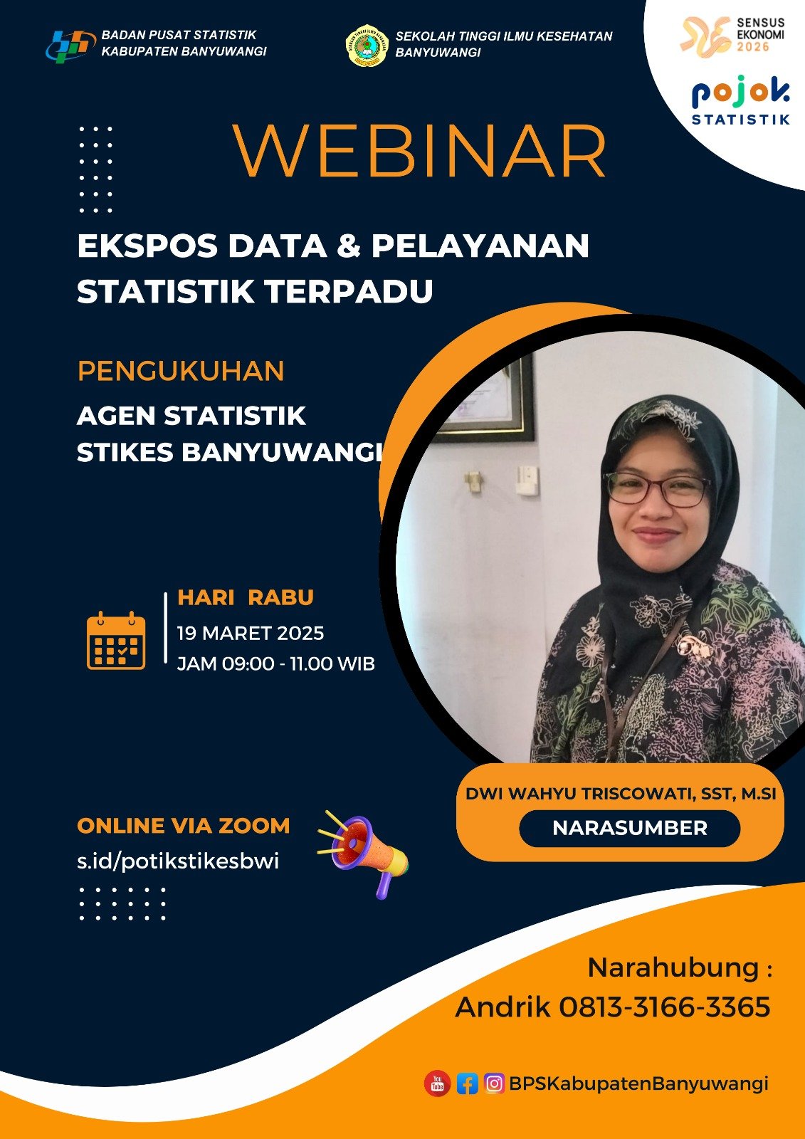 Webinar Ekspos Data & Pelayanan Statitstik Terpadu